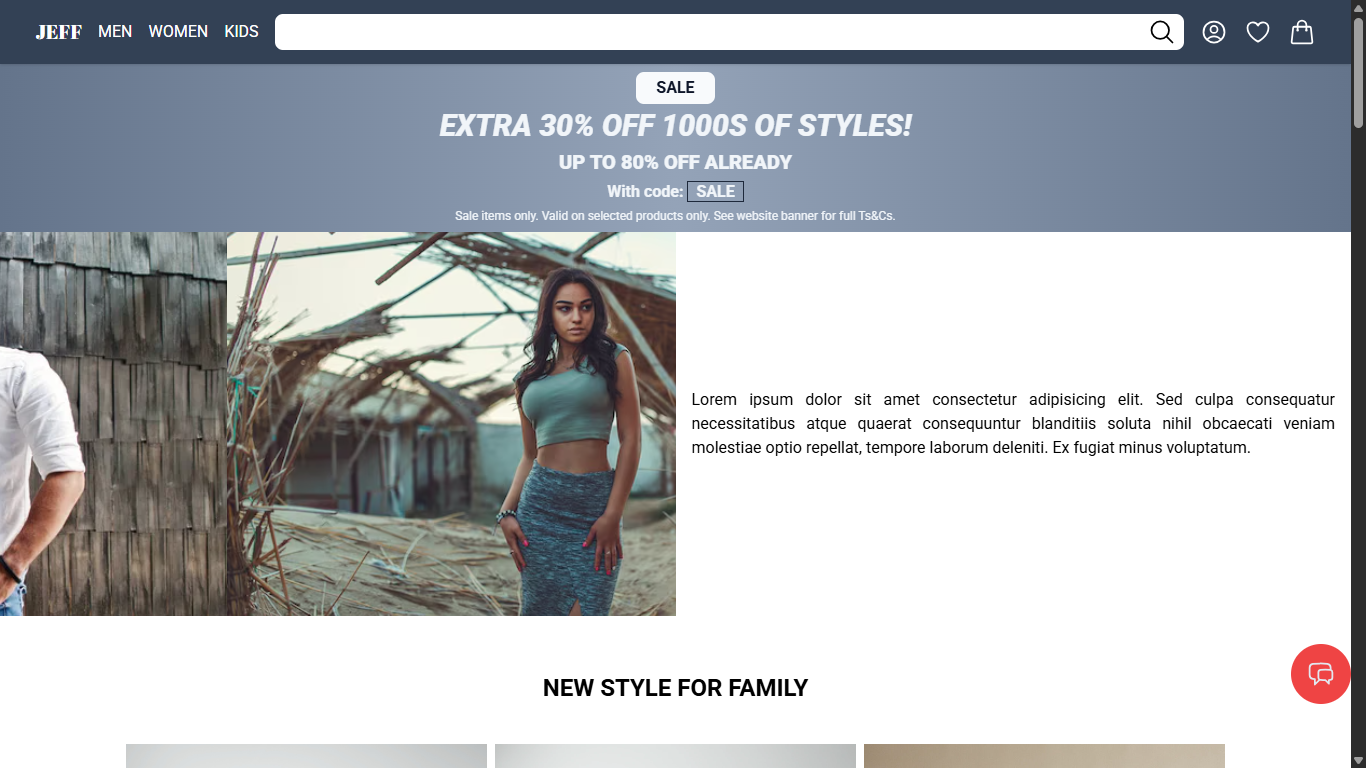 Ecommerce UI/UX screenshot 1